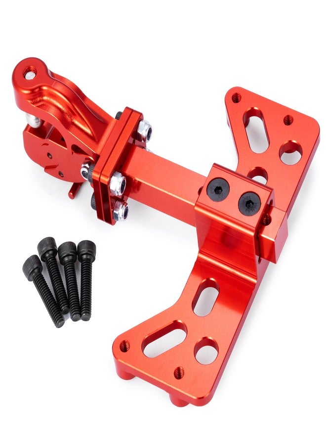 JGGZONE RC Trailer Hook Rack, Aluminium Alloy RC Trailer Hook Adjustable Trailer Hitch Hook Bracket Compatible with Axial SCX6 AXI05000 Wrangler 1/6 RC Crawler Car Upgrade Parts (Red) - Image 1